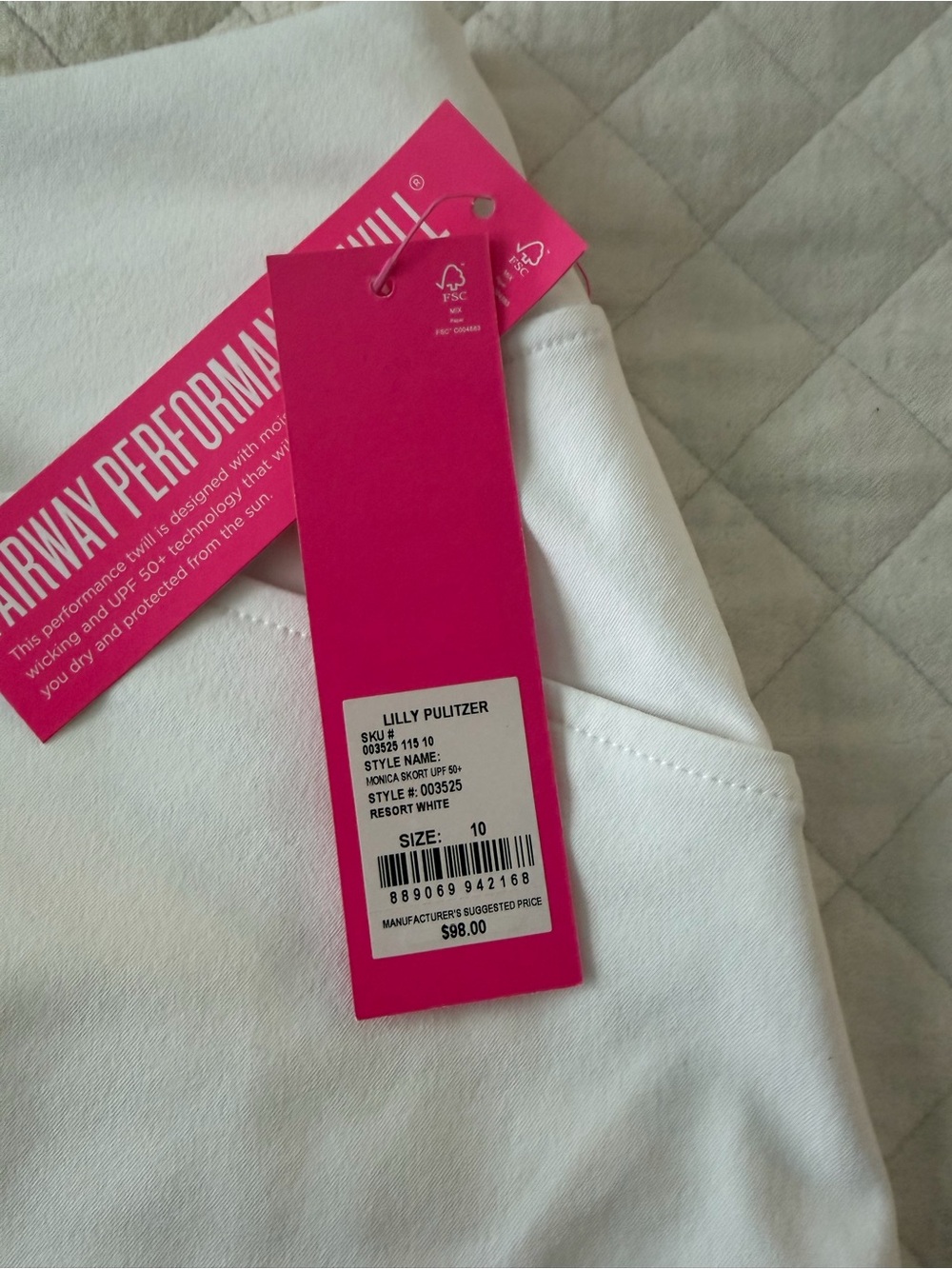 Lilly Pulitzer White Women’s Skort - Picture 2 of 3